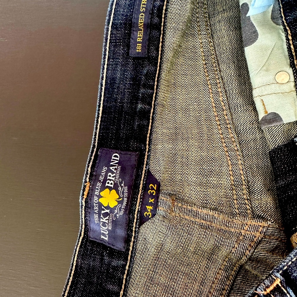 Men’s Lucky Brand 181 Relaxed Straight size 34x32